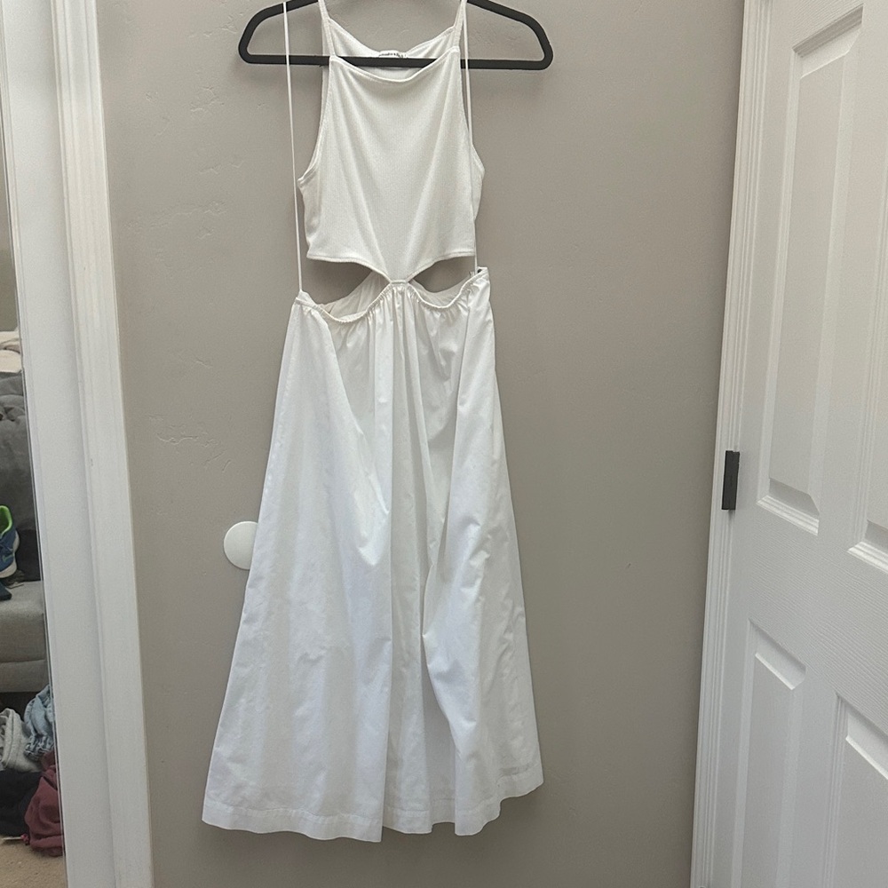 Abercrombie White Cutout Maxi Dress